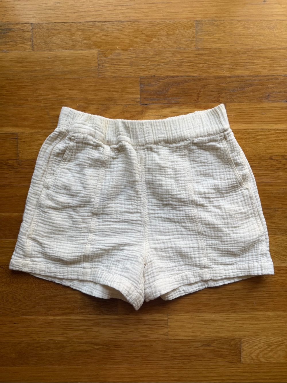 Madewell White Gauze Pull-On Shorts – Size Small